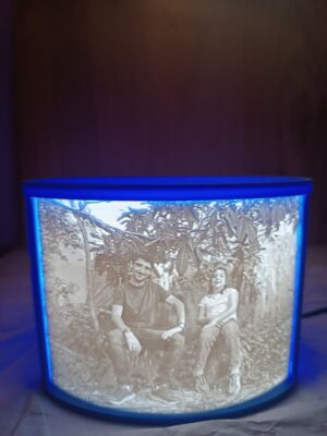 Lampara litofania curva